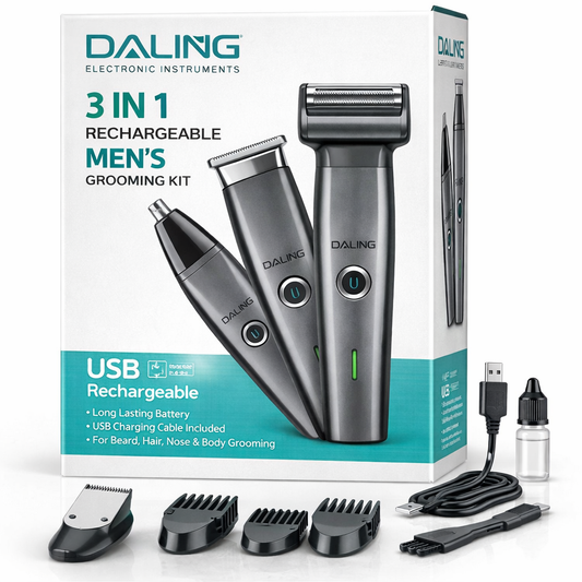 DALING 3in1 Hair & Beard Trimmer for Men And Women  | Rechargeable & Portable